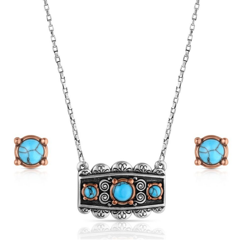Montana Silversmiths Montana Silversmiths Turquoise Peaks Jewelry Set