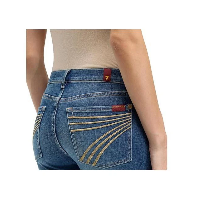 7 For All Mankind 7 For All Mankind Dojo Tailorless Jeans - Metallic Gold