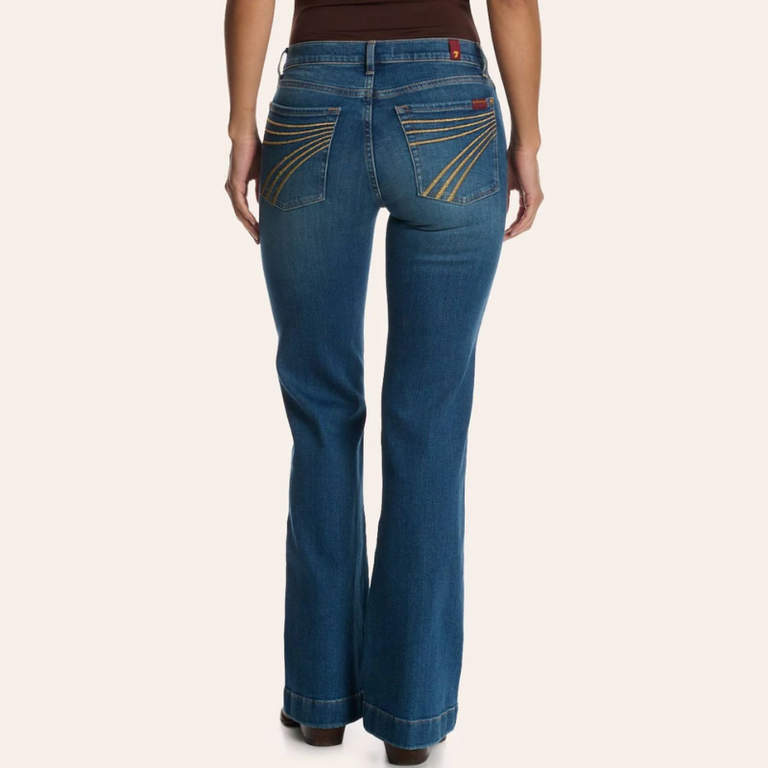 7 For All Mankind 7 For All Mankind Dojo Tailorless Jeans - Metallic Gold