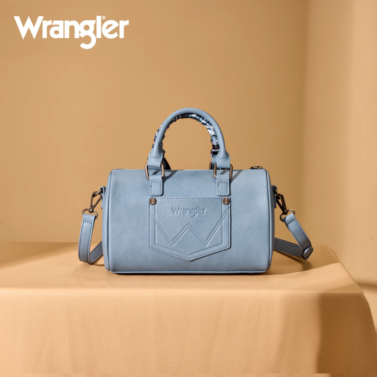 Wrangler Wrangler Bandana Paisley Print Barrel Crossbody - Jean