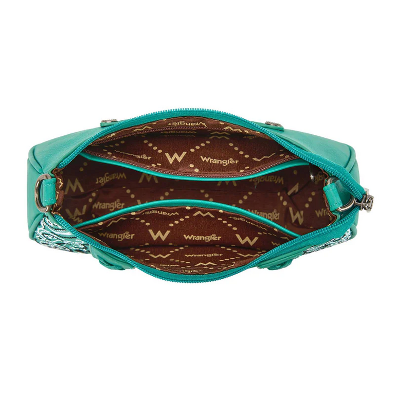 Wrangler Wrangler Bandana Paisley Print Shoulder Bag/Crossbody - Turquoise