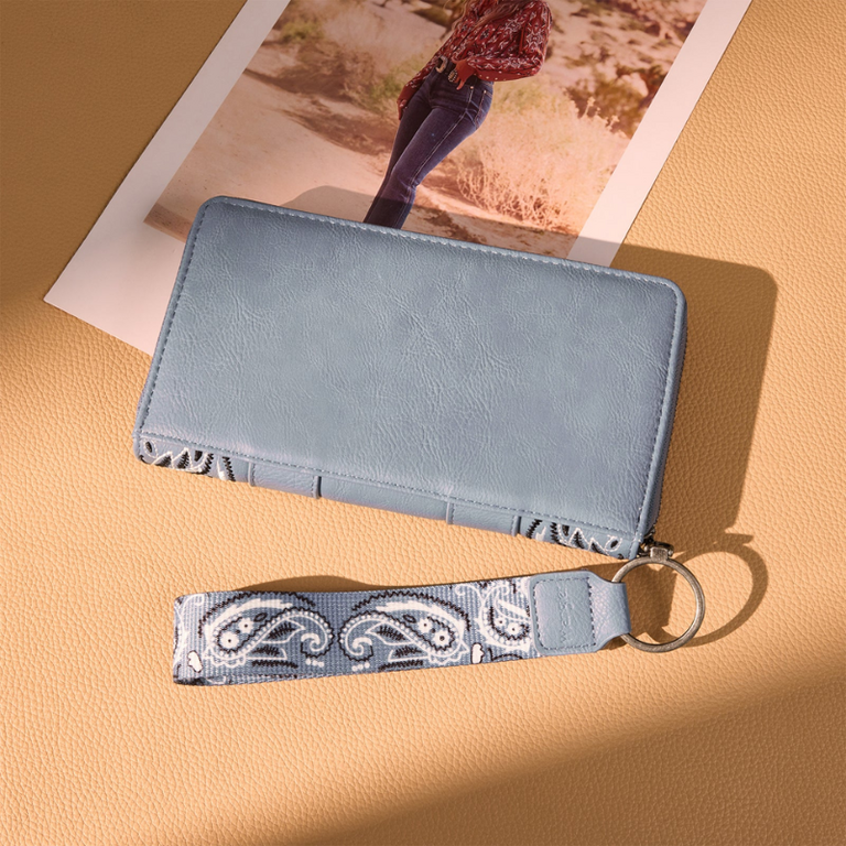 Wrangler Wrangler Bandana Paisley Print Wallet - Jean