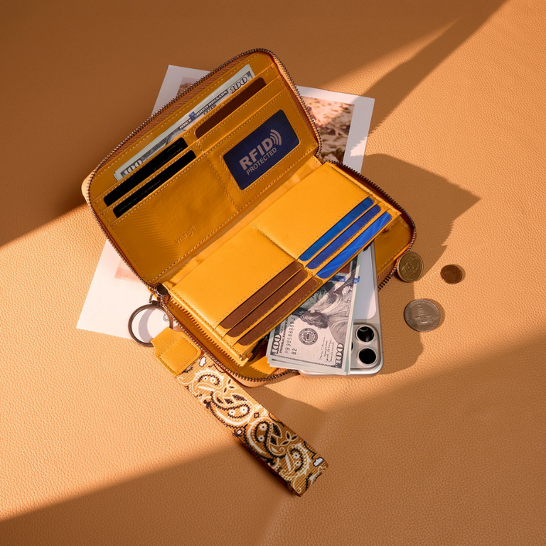 Wrangler Wrangler Bandana Paisley Print Wallet - Yellow