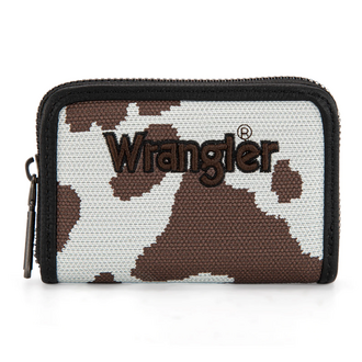 Wrangler Wrangler Cow Print Small Wallet - Black