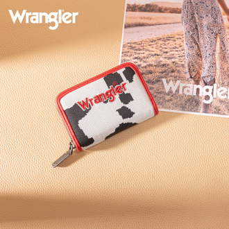 Wrangler Wrangler Cow Print Small Wallet - Red