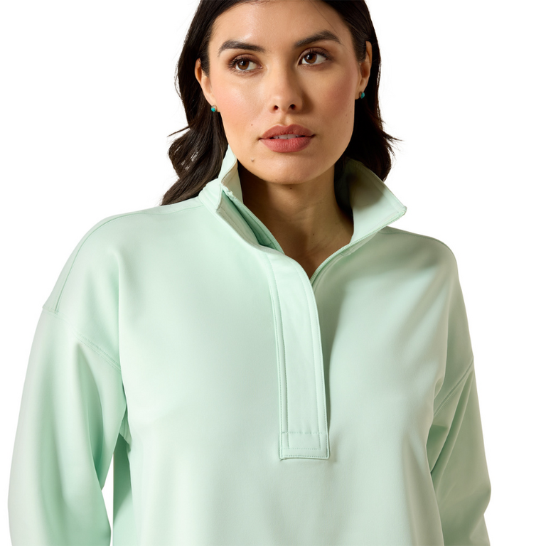 Ariat Ariat Breeze 1/2 Zip Sweatshirt - Dusty Aqua