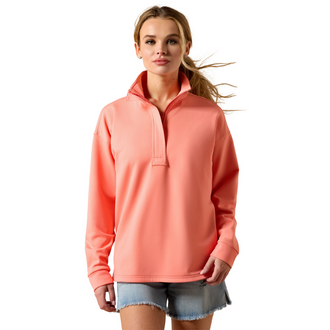 Ariat Ariat Breeze 1/2 Zip Sweatshirt - Shell Pink