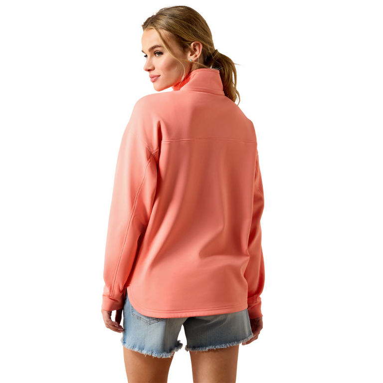 Ariat Ariat Breeze 1/2 Zip Sweatshirt - Shell Pink