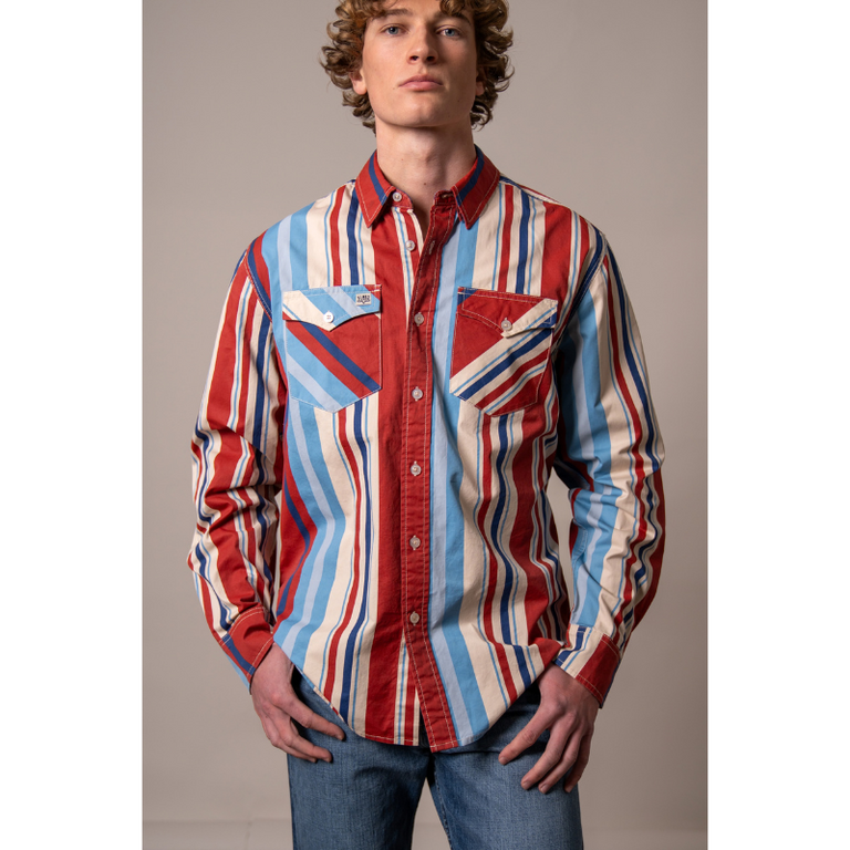 Kimes Kimes Clancy L/S Shirt - Brick Red