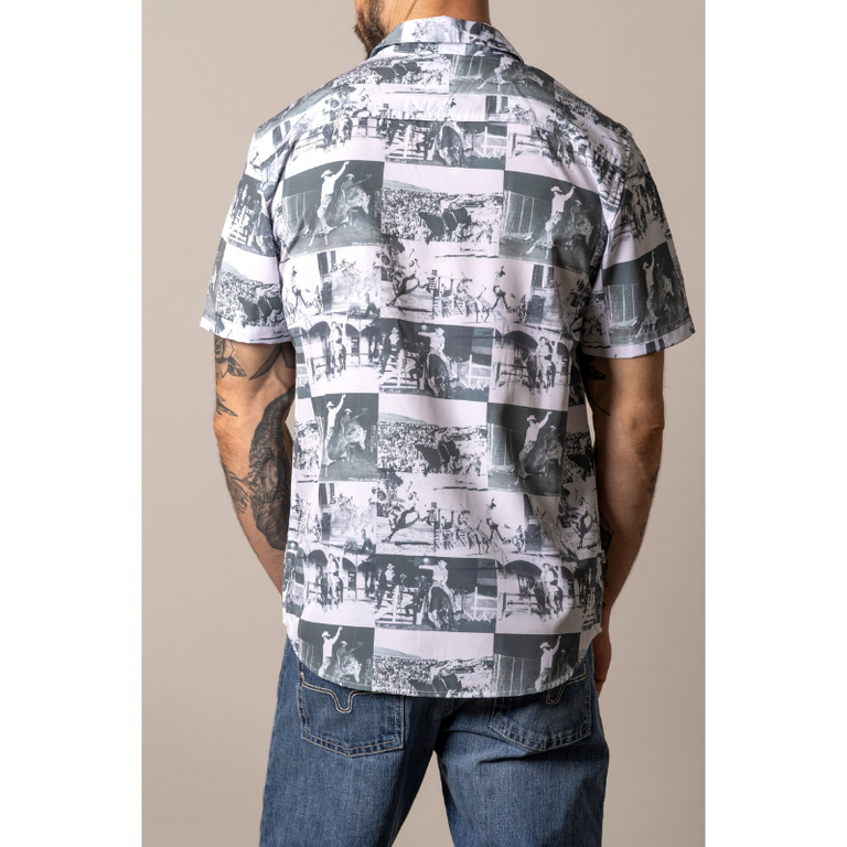 Kimes Kimes Dunn S/S Button Shirt - Black/White