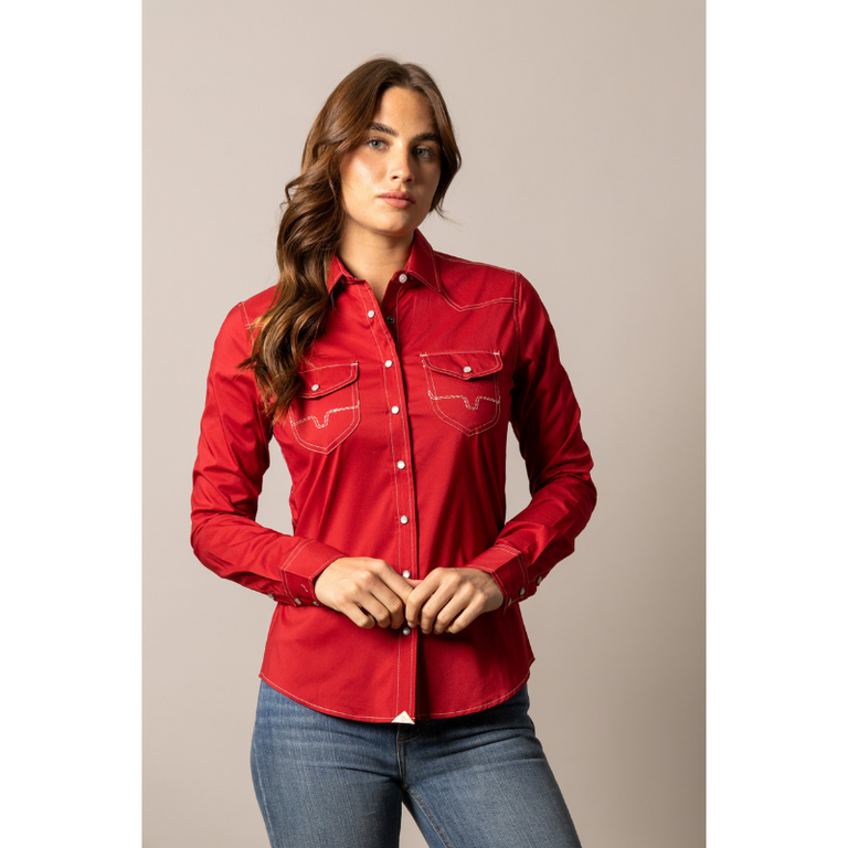 Kimes Kimes Skeeter L/S Snap Shirt - Red