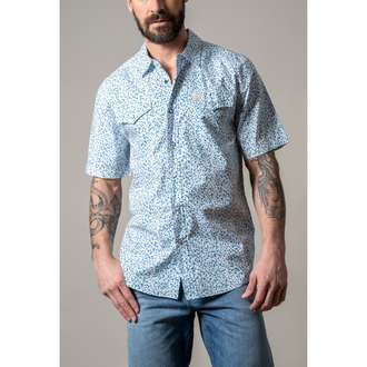 Kimes Kimes Bascom S/S Snap Shirt - Blue