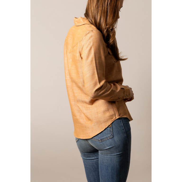 Kimes New Kimes Lacy L/S Snap Shirt - Tobacco