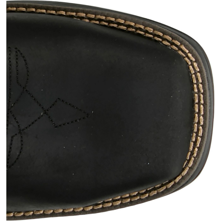 Justin Justin 11" Waterproof Nano Composite Chase Black Brown Cowhide Work Boot