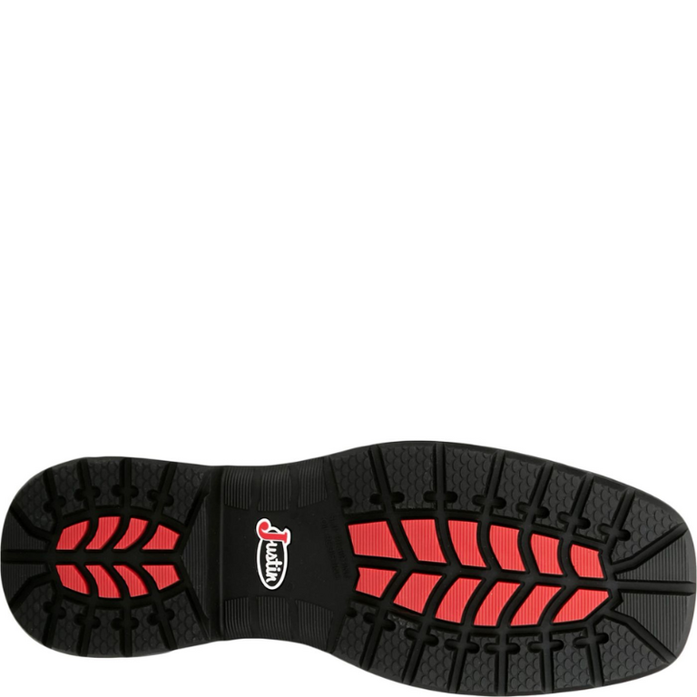 Justin Justin 11" Waterproof Nano Composite Chase Black Brown Cowhide Work Boot