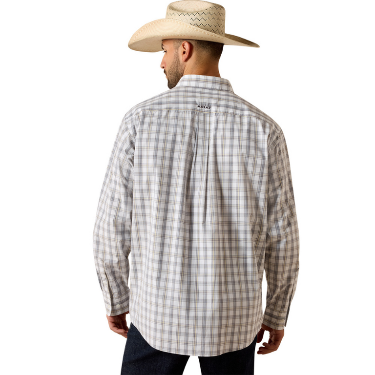 Ariat Ariat Pro Series Phoenix Classic Fit L/S Shirt - White Plaid