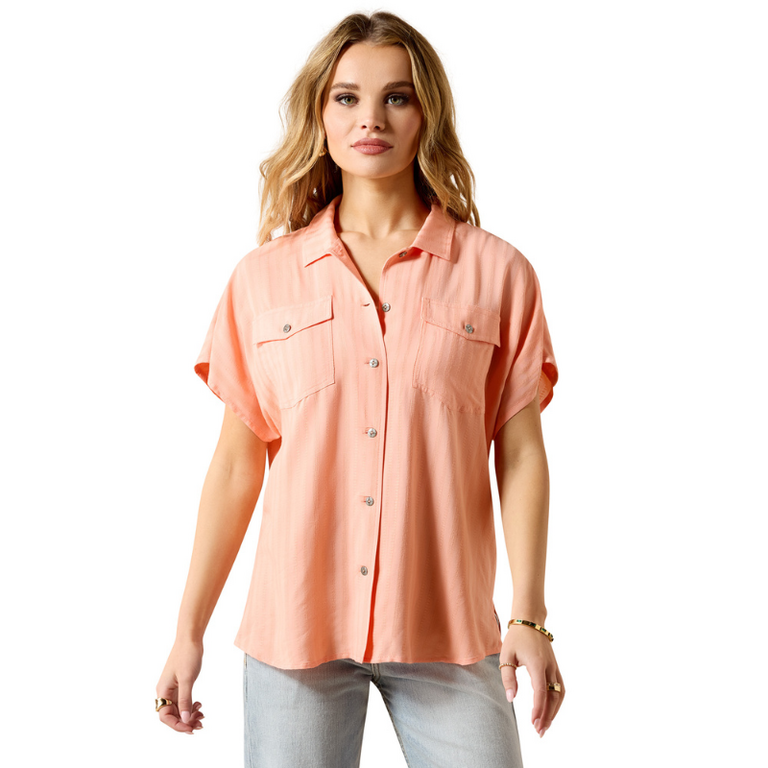 Ariat Ariat Badlands S/S Shirt - Peach Amber