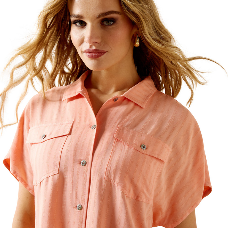 Ariat Ariat Badlands S/S Shirt - Peach Amber