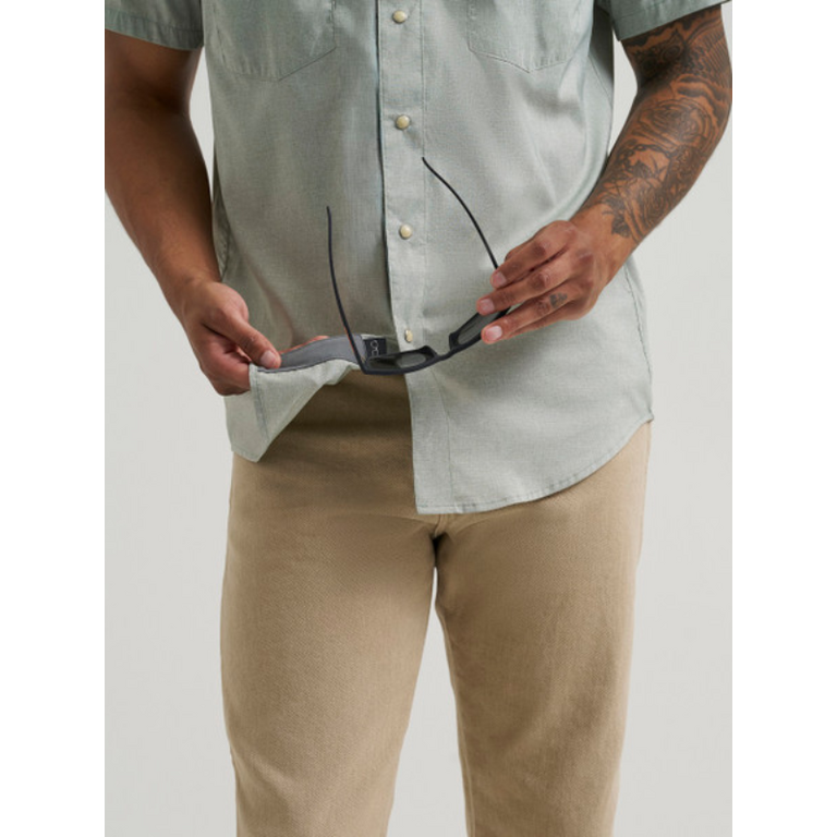 Ariat Wrangler Drover Utility S/S Shirt - Iceberg Green