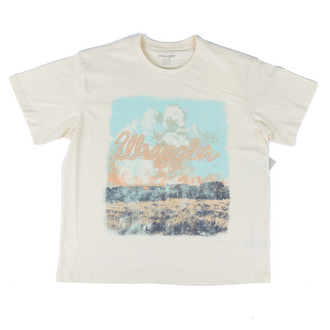 Wrangler Wrangler Antique White Graphic S/S Tshirt