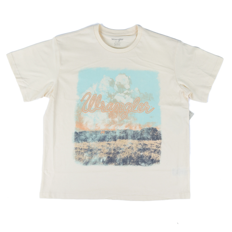 Wrangler Wrangler Antique White Graphic S/S Tshirt