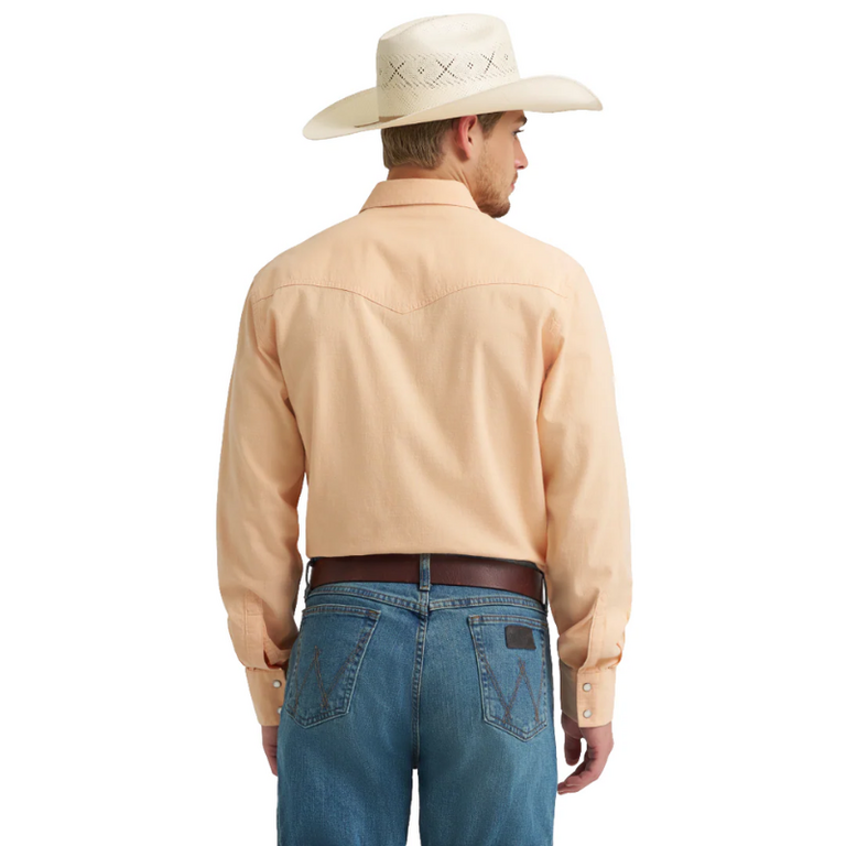 Wrangler Wrangler Cody Johnson L/S Snap Shirt - Peach