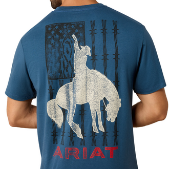 Ariat Ariat Flag Bronco S/S Tshirt - Key Largo