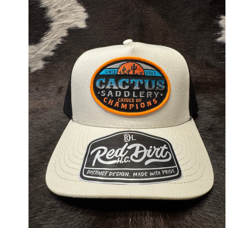 Red Dirt Hat Co Red Dirt Hat Co Cactus Saddlery Cap - Silver/Black