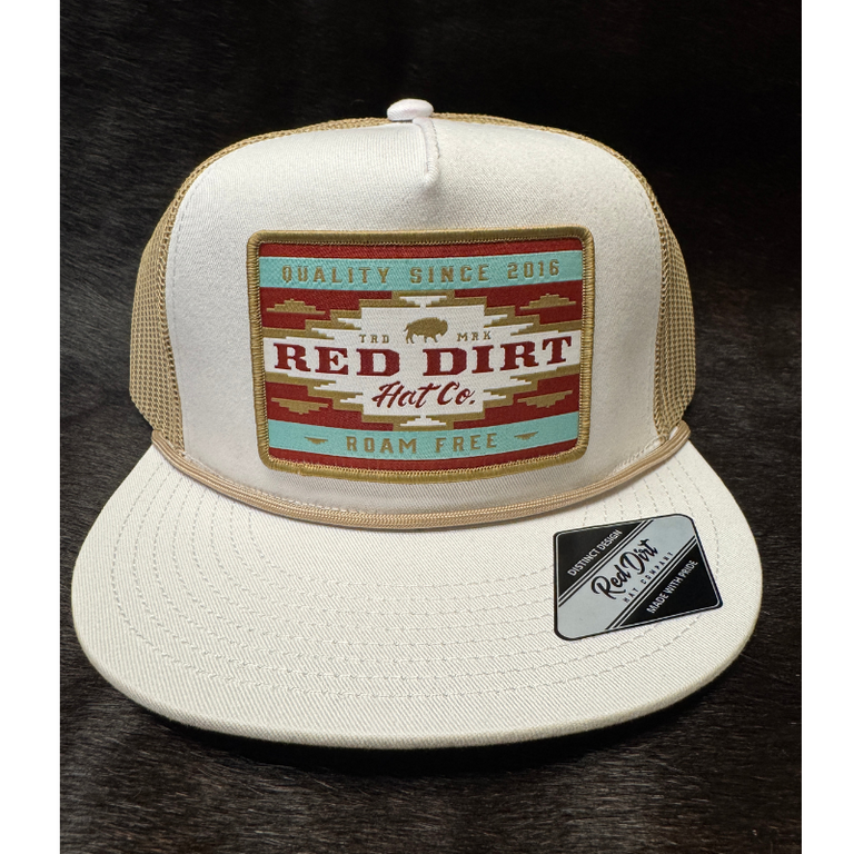 Red Dirt Hat Co Red Dirt Hat Co Desert Grit Cap - Tan/White