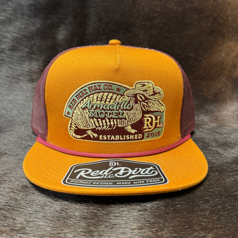 Red Dirt Hat Co Red Dirt Hat Co Dillo Motel Cap - Maroon/Brown