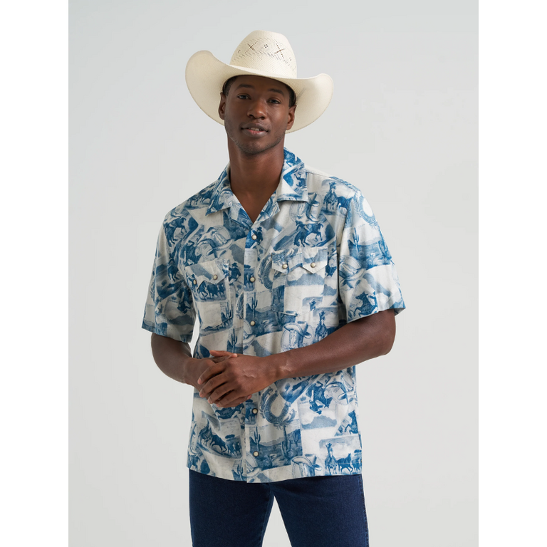 Wrangler Wrangler Coconut Cowboy Snap S/S Shirt