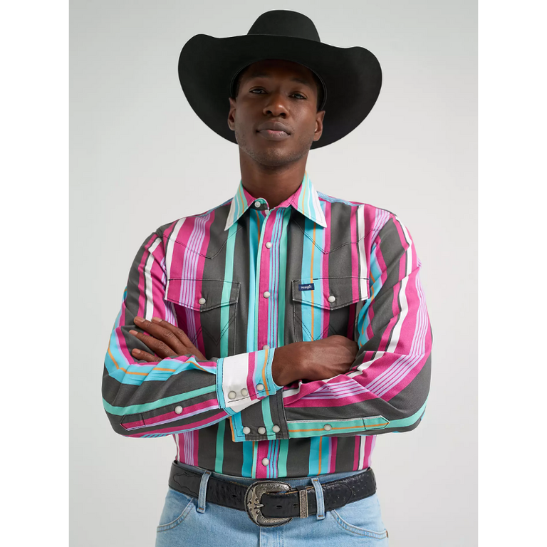 Wrangler Wrangler Vintage Inspired Brushpopper L/S Shirt