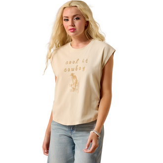 Ariat Ariat Cool It Cowboy Tshirt - Oyster Grey