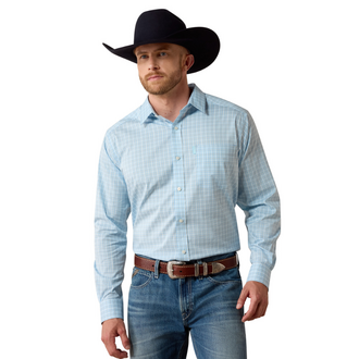 Ariat Ariat The Everything L/S Button Classic Fit Shirt - Crystal Blue Plaid