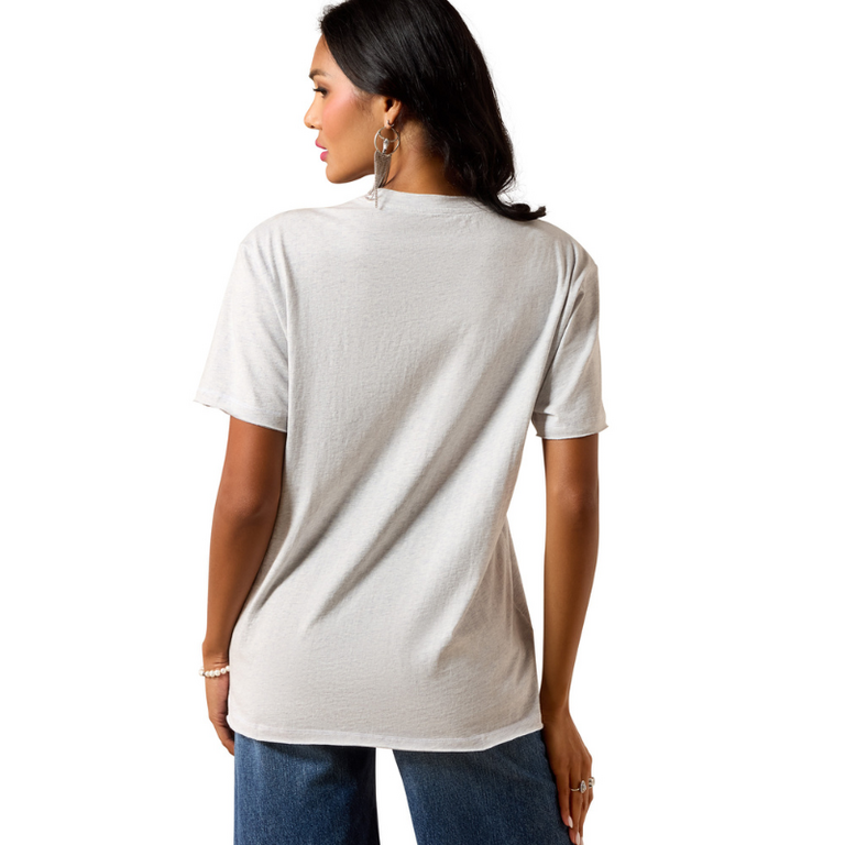 Ariat Ariat Cowboy Rose S/S Tshirt - Steel Heather