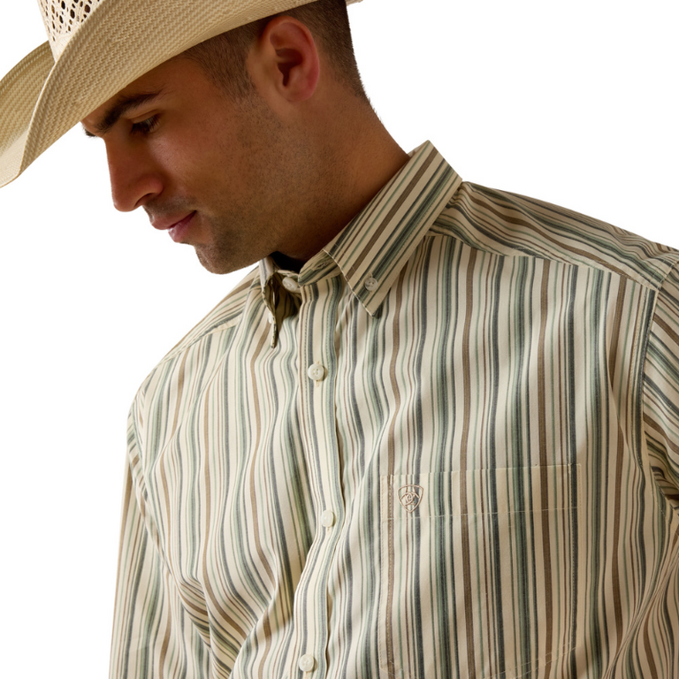 Ariat Ariat Pro Stevie Button S/S Shirt - White Multi Stripe