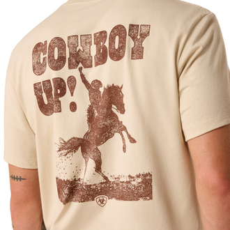 Ariat Ariat Cowboy Up S/S Tshirt - Natural