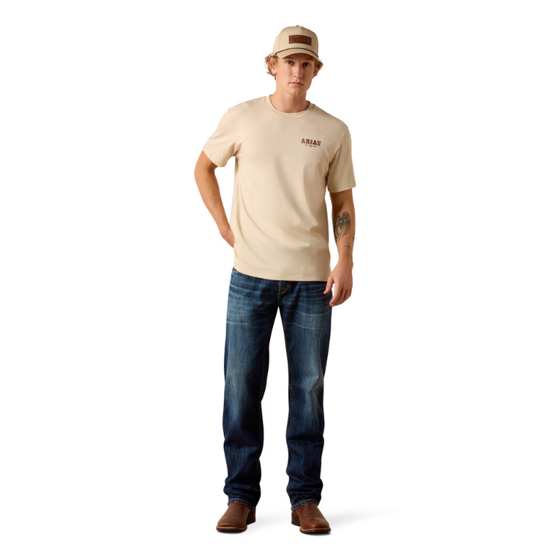 Ariat Ariat Cowboy Up S/S Tshirt - Natural