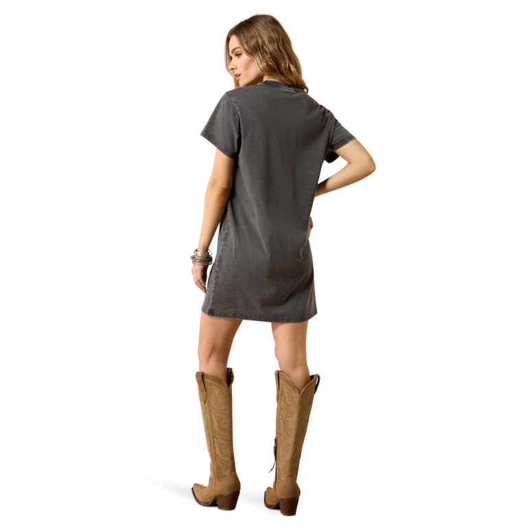 Ariat Ariat Wild West Cowboy Tshirt Dress - Charcoal Mineral Wash