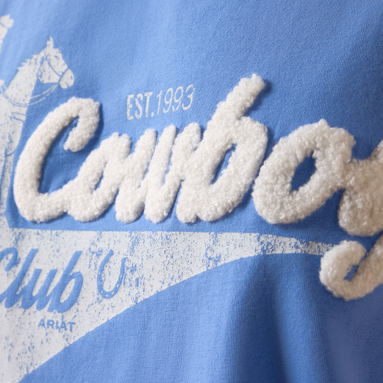 Ariat Ariat Cowboy Club Boxy Crop Tshirt - Ultramarine