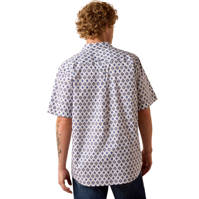 Ariat Ariat Baxter S/S Shirt - White Multi Southwest Print