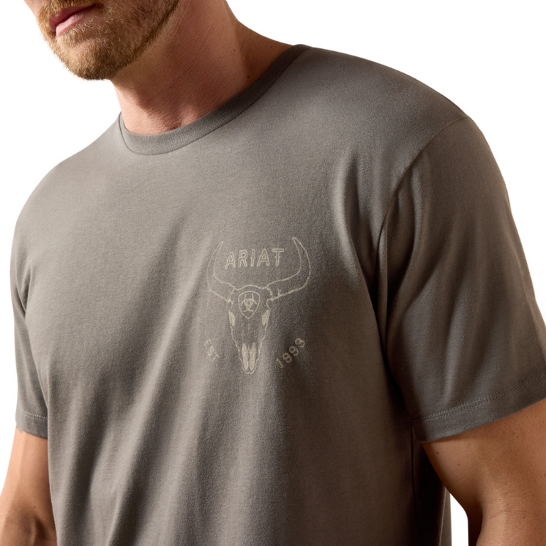Ariat Ariat Desert Badge Tradition S/S Tshirt - Smoked Pearl