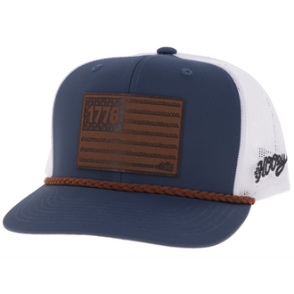 Hooey Hooey Liberty Roper Cap - Navy/White