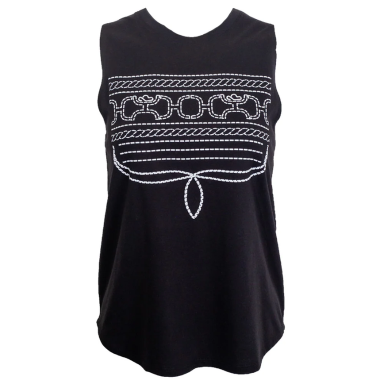 Hooey Hooey Tank Top - Black/White