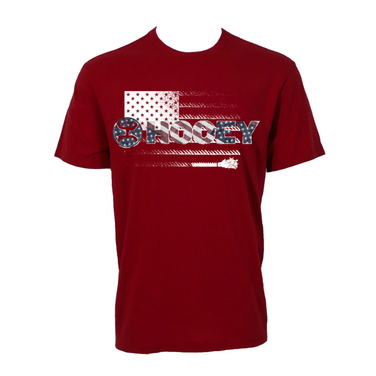 Hooey Hooey Ol' Glory SS Shirt - Red/White/Blue