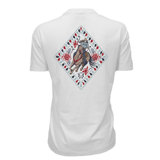Hooey Hooey Derby SS Shirt - Cream/Blue/Black/Red