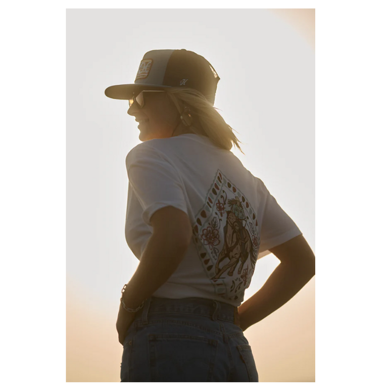 Hooey Hooey Derby SS Shirt - Cream/Blue/Black/Red