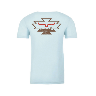 Kimes Kimes Ranch SS Shirt - Light Blue/Brown/Orange EST 2009