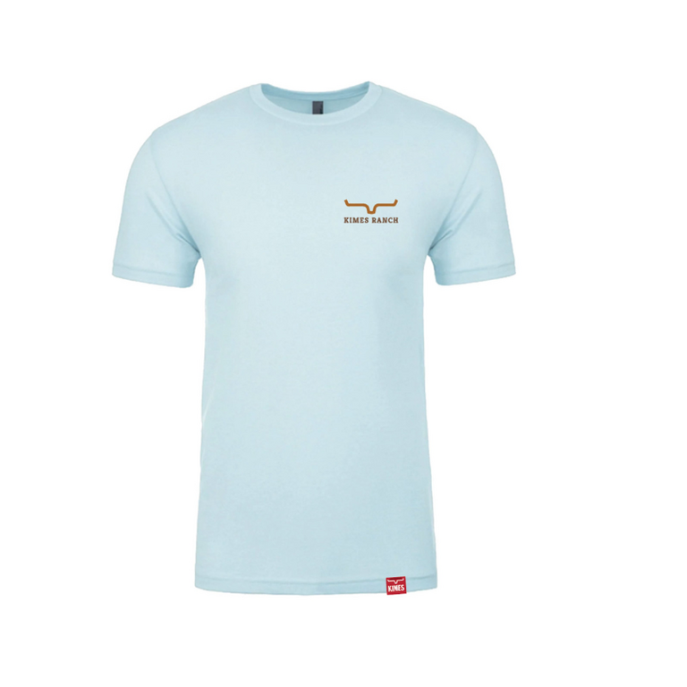 Kimes Kimes Ranch SS Shirt - Light Blue/Brown/Orange EST 2009