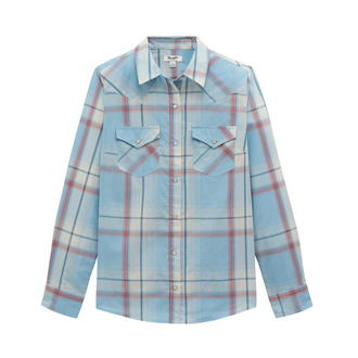 Wrangler Wrangler Retro LS Shirt - Blue Snap Plaid